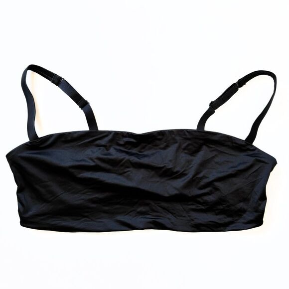 Skims Stretch Satin Bralette - Onyx - 4x - Picture 1 of 7